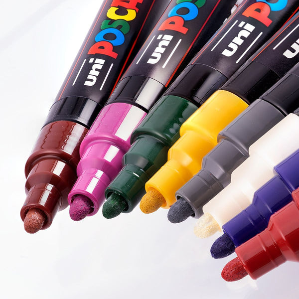 Marcador POSCA PC-5M 8 Colores Oscuros - Imagen 2