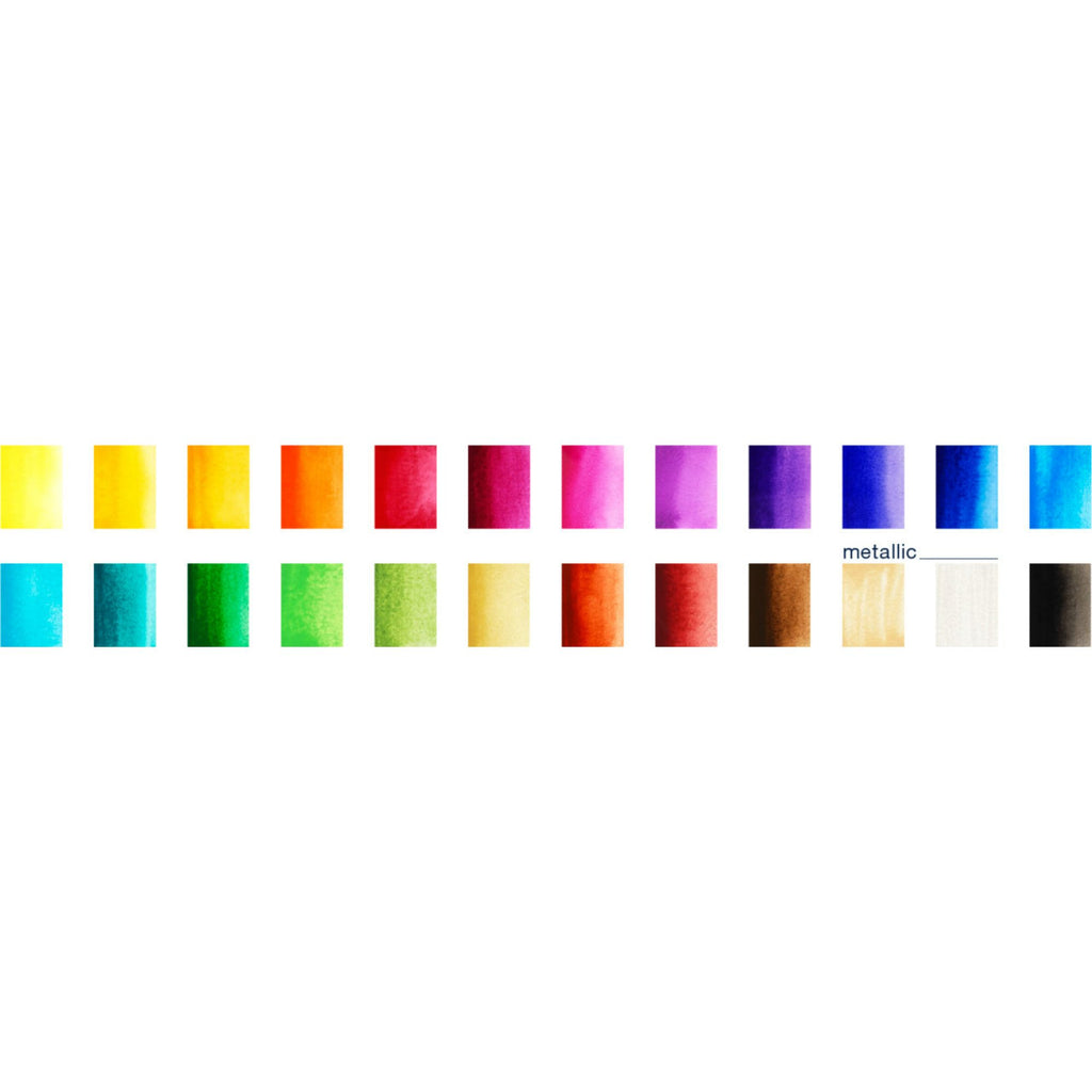 Acuarelas en pastillas Faber-Castell x24 colores