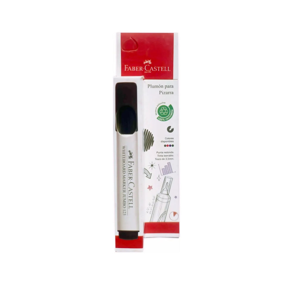 Blister Plumón de pizarra blanca Jumbo 123 negro Bl ctn x1