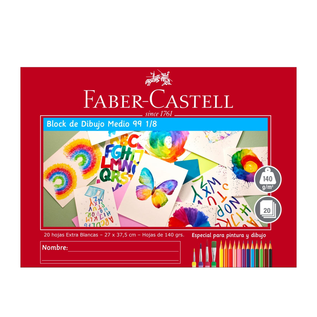 Block de dibujo Faber-Castell medio 99 1/8