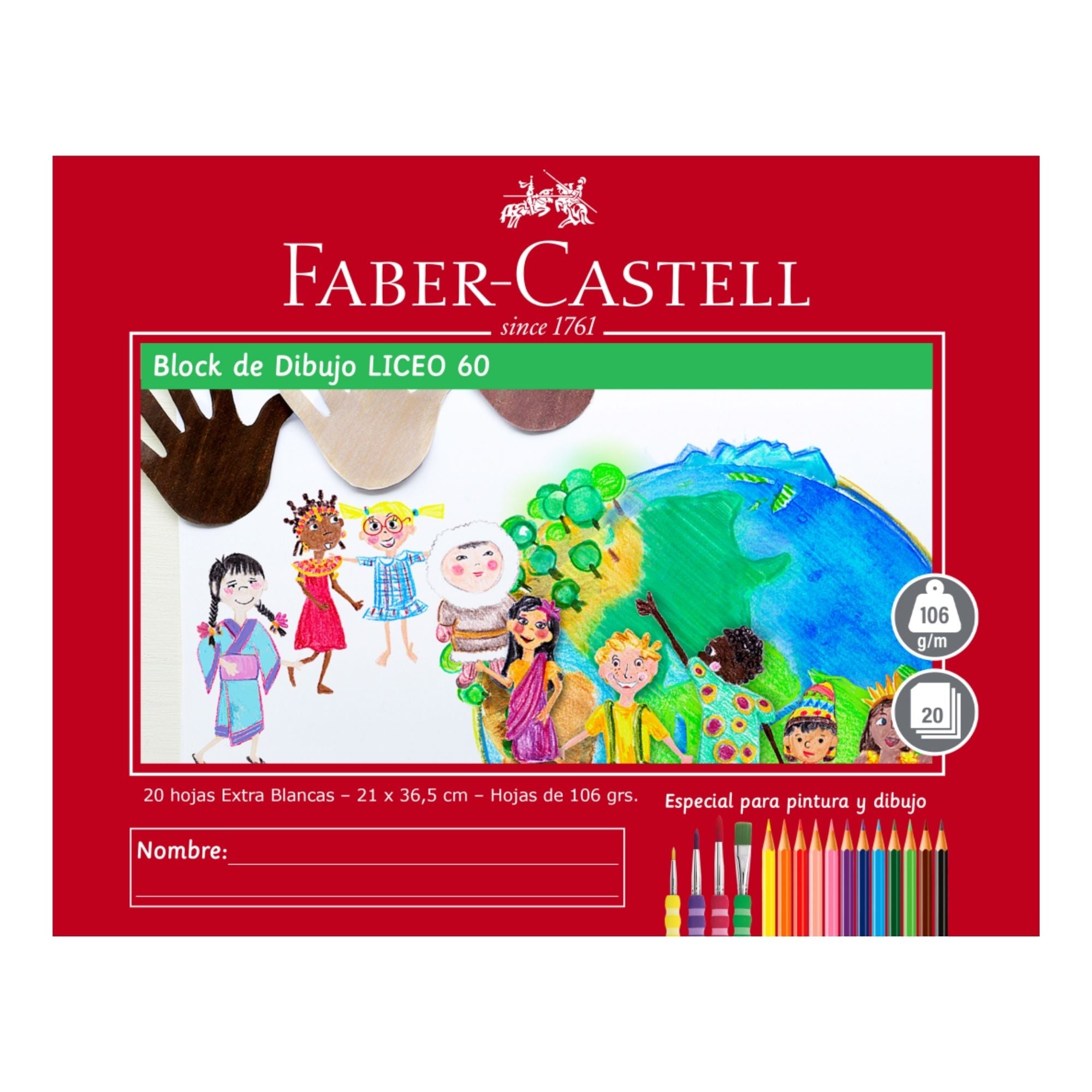 Block de dibujo Faber-Castell Liceo 60