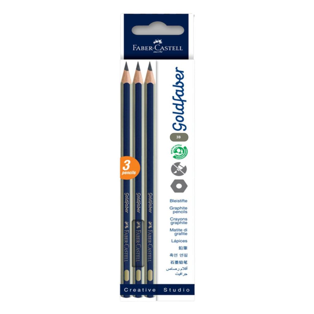 Lápiz grafito Goldfaber Faber-Castell 1221 6B x2 BC