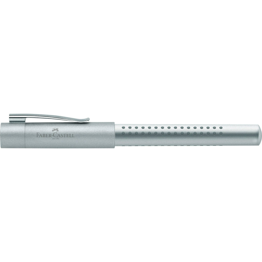 Pluma Estilográfica Grip 2011 M Plateado Faber-Castell