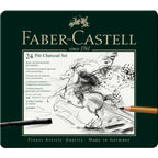 Juego Pitt Monochrome Carbón Faber-Castell x24 und.