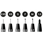 Rotuladores Pitt Artist Faber-Castell x6 uds. Negro