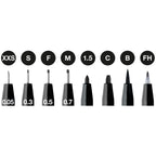 Rotuladores Pitt Artist Faber-Castell x8 uds. Negro