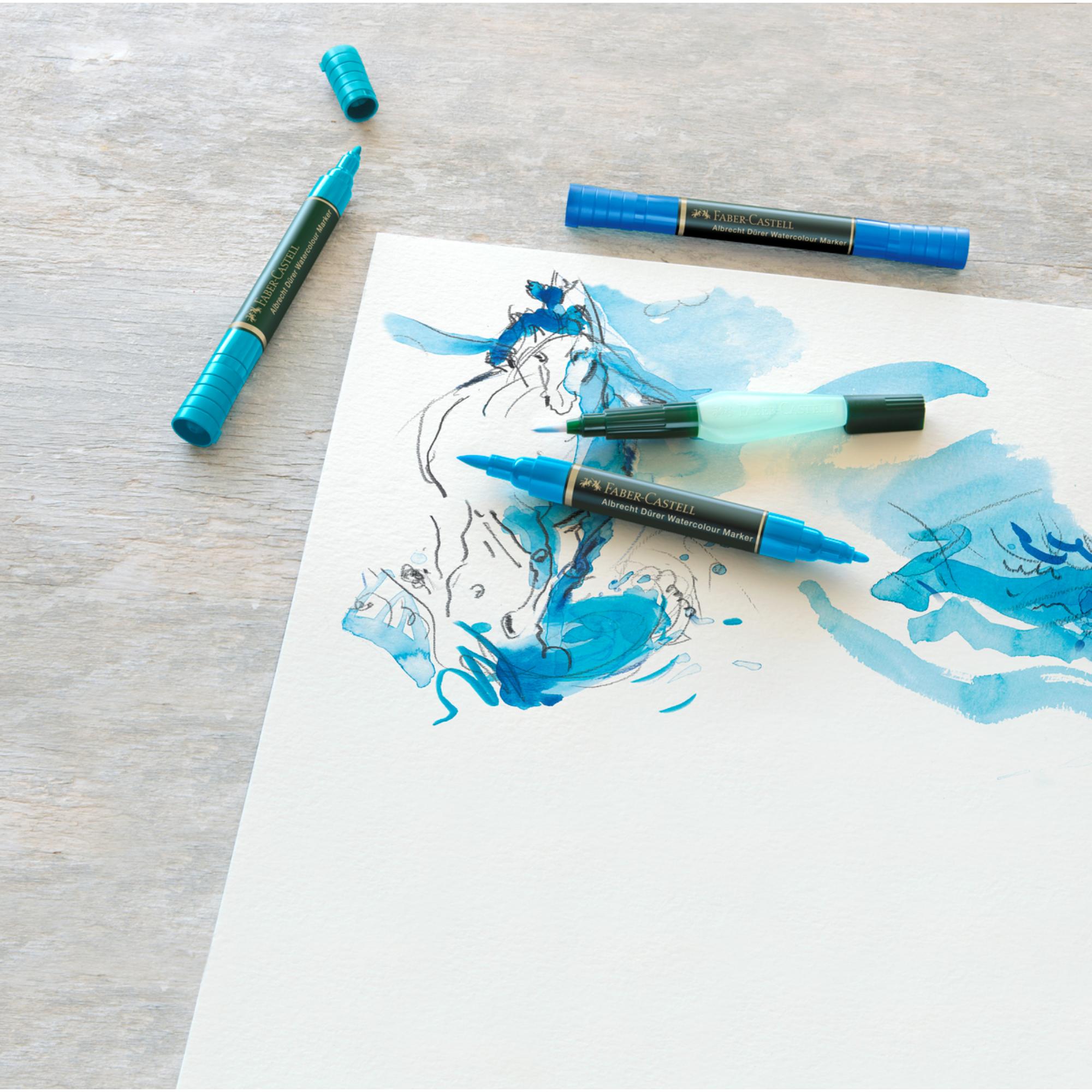Marcadores Acuarelables A.Dürer Faber-Castell x5 Colores