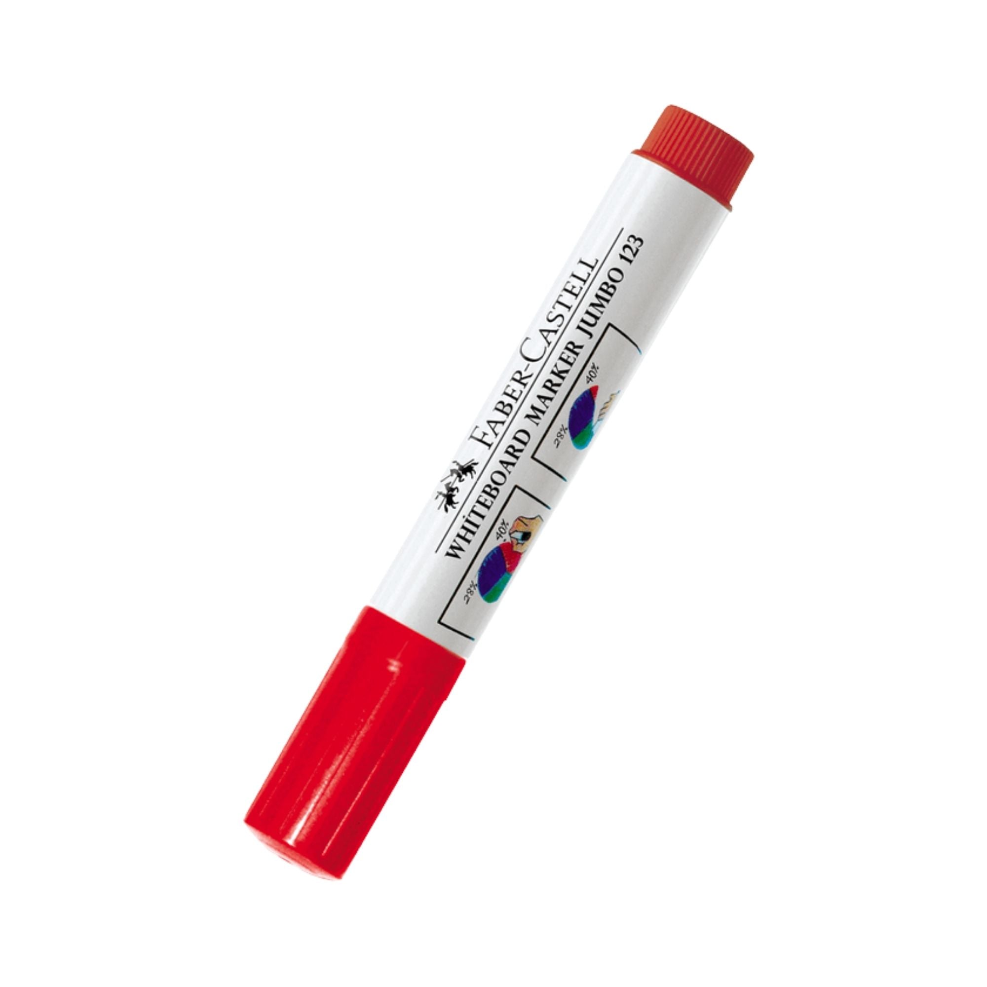 Plumón de Pizarra JumboFaber-Castell 123 rojo Bl