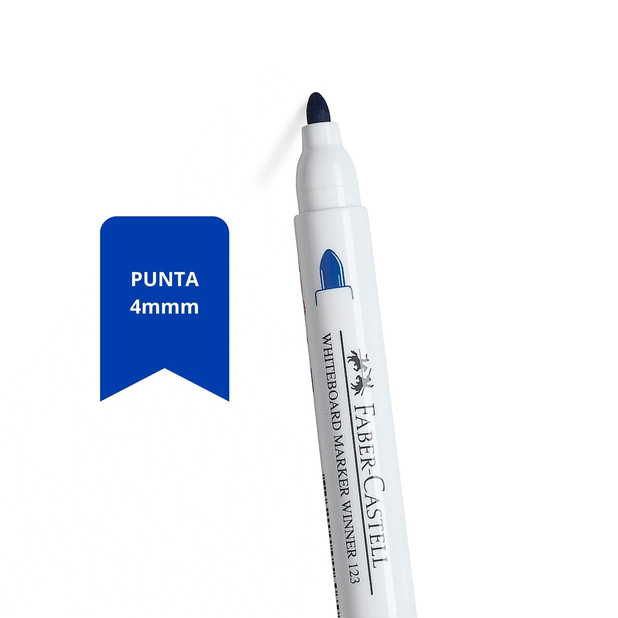 Plumón de Pizarra Winner 123  Faber-Castell 4mm azul