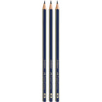Lápiz grafito Goldfaber Faber-Castell 1221 2B bc x3