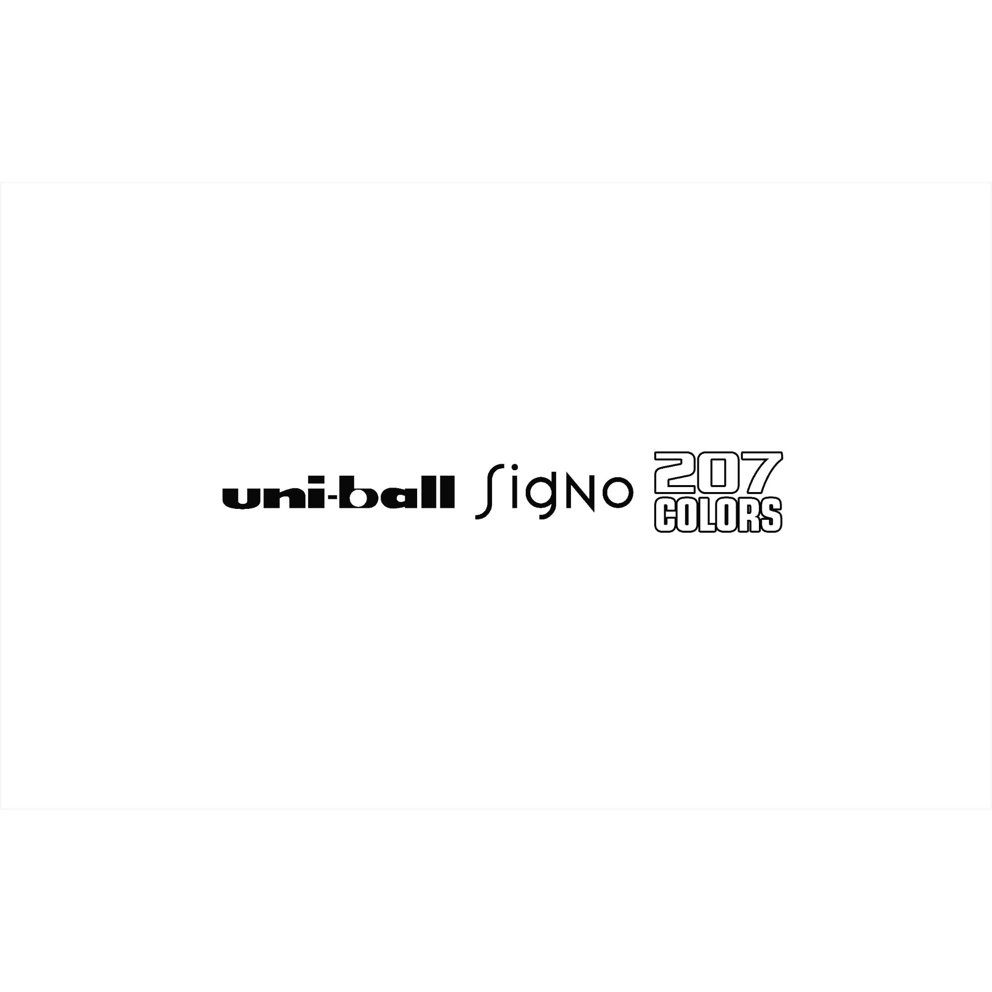 Lápices Gel Uniball Retráctiles Signo 207F x8 Colores