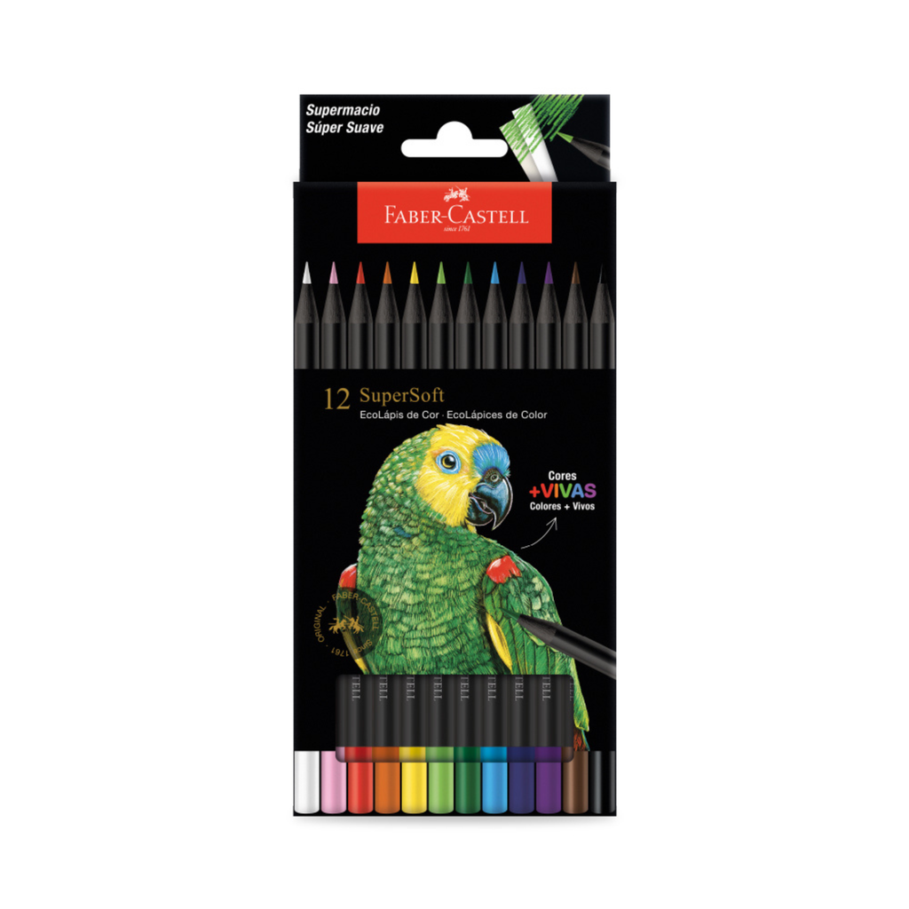 Ecolápices Faber-Castell Supersoft x12