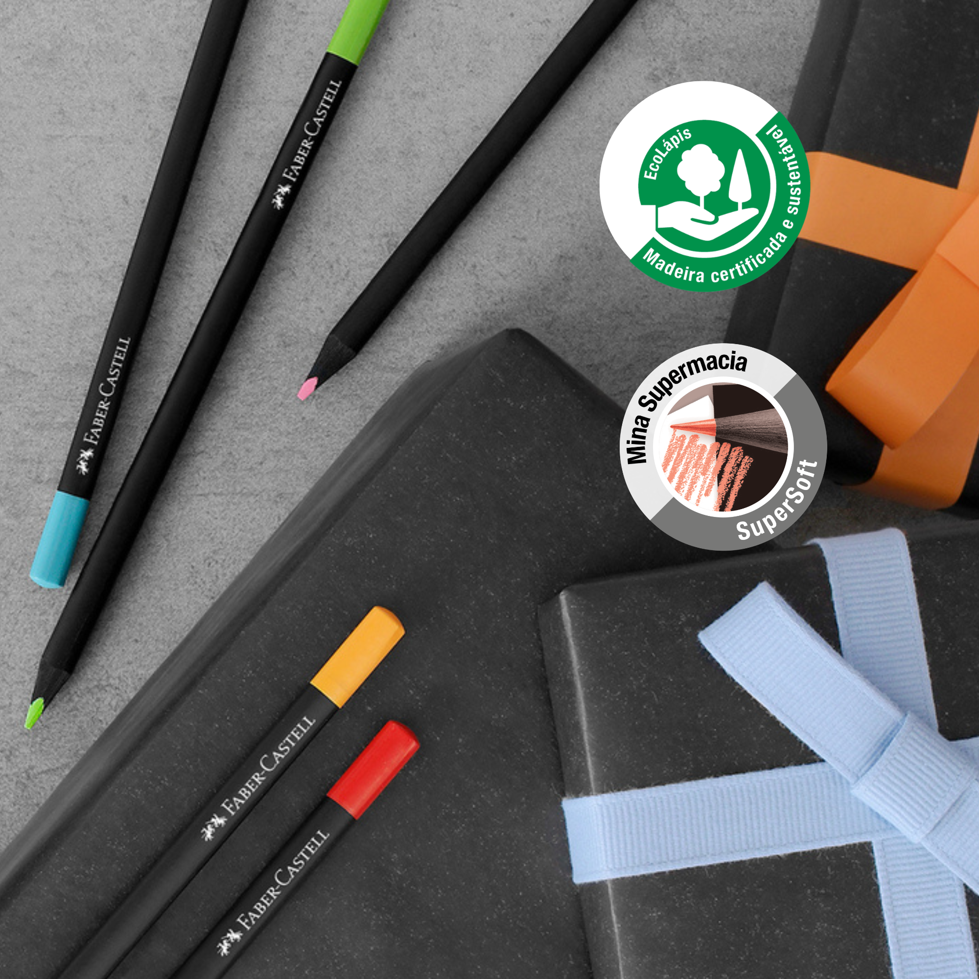 Ecolápices Faber-Castell Supersoft x12