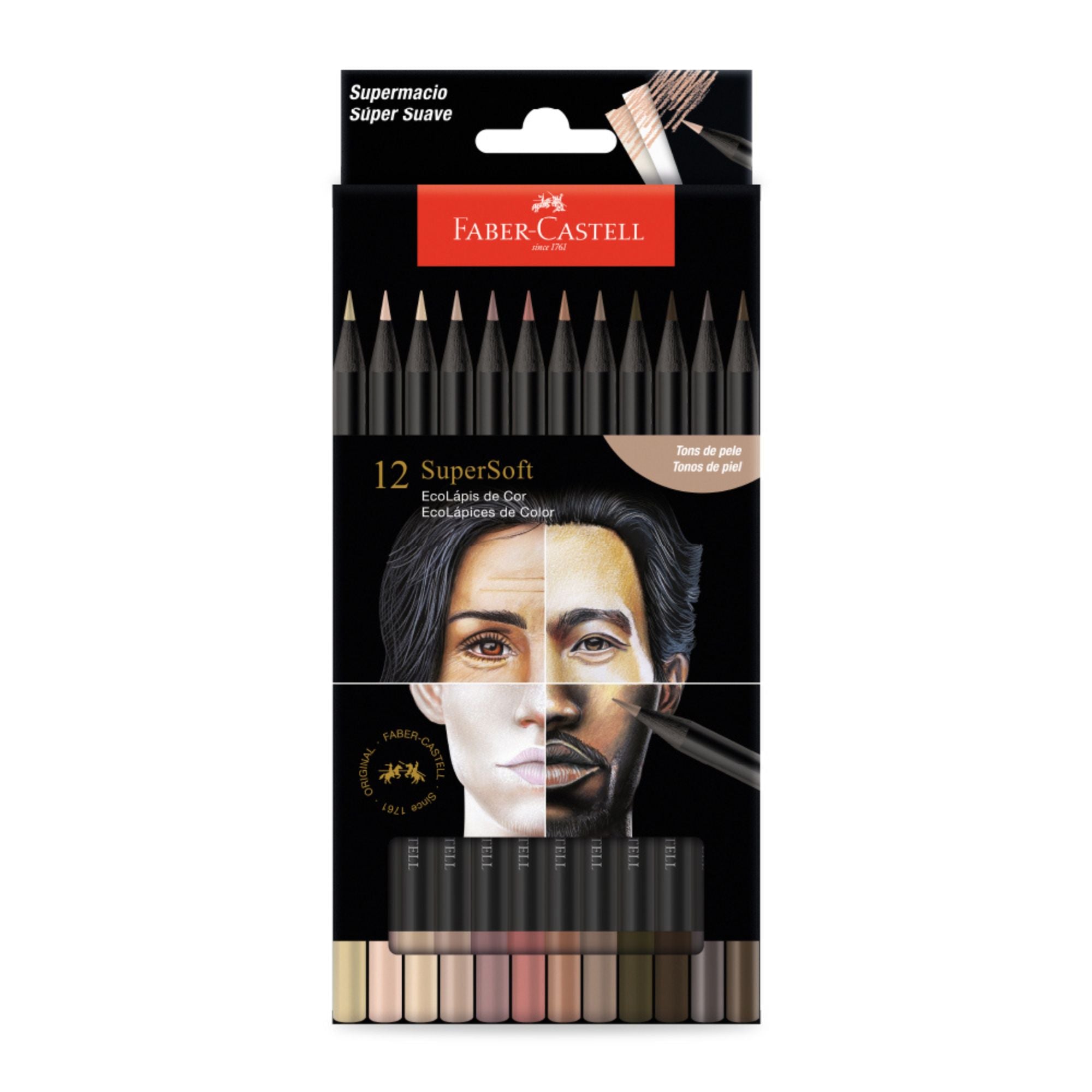 Ecolápices Supersoft x 12 Colores Piel