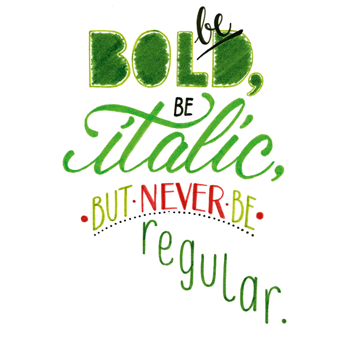 Marcador Lettering Tonos Verdes Faber-Castell x6 uds.