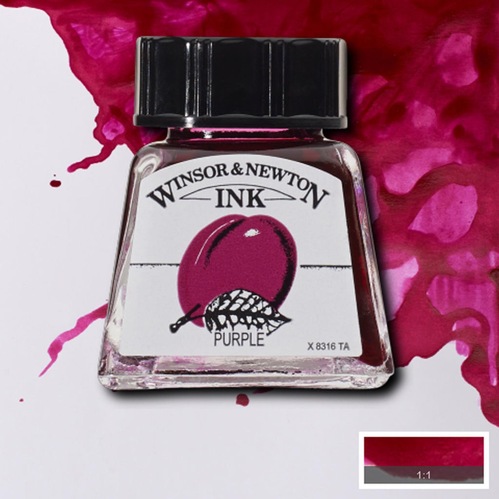 Tinta Para Dibujo Winsor & Newton 14ml - Varios Colores Negro