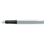 Pluma Estilográfica Grip 2011 M Plateado Faber-Castell