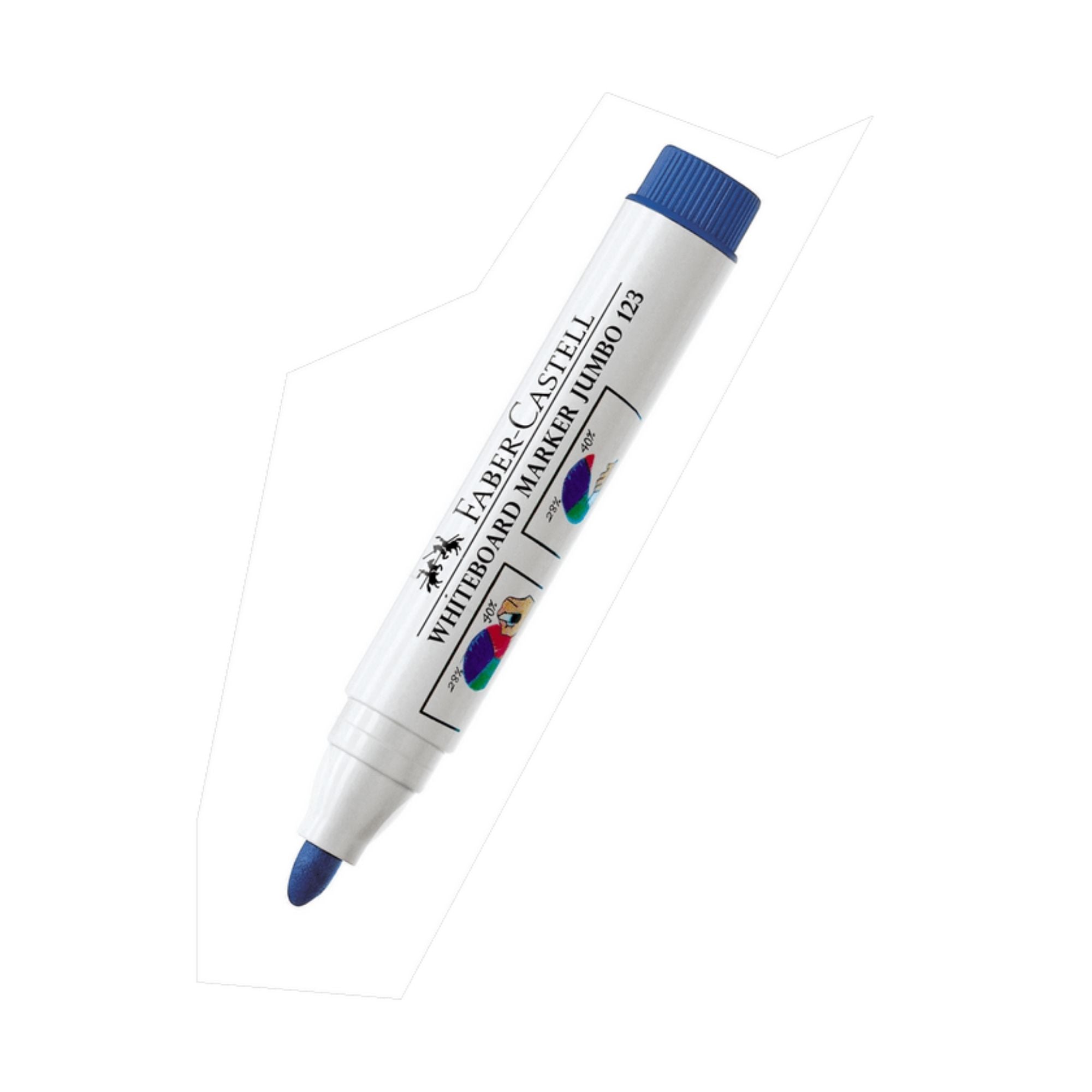 Plumón de Pizarra Jumbo Faber-Castell 123 azul BL