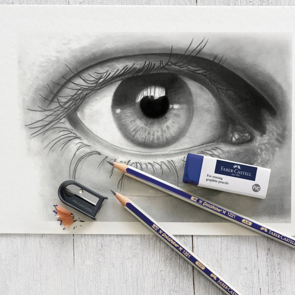 Lápiz grafito Goldfaber Faber-Castell 1221 2B bc x3