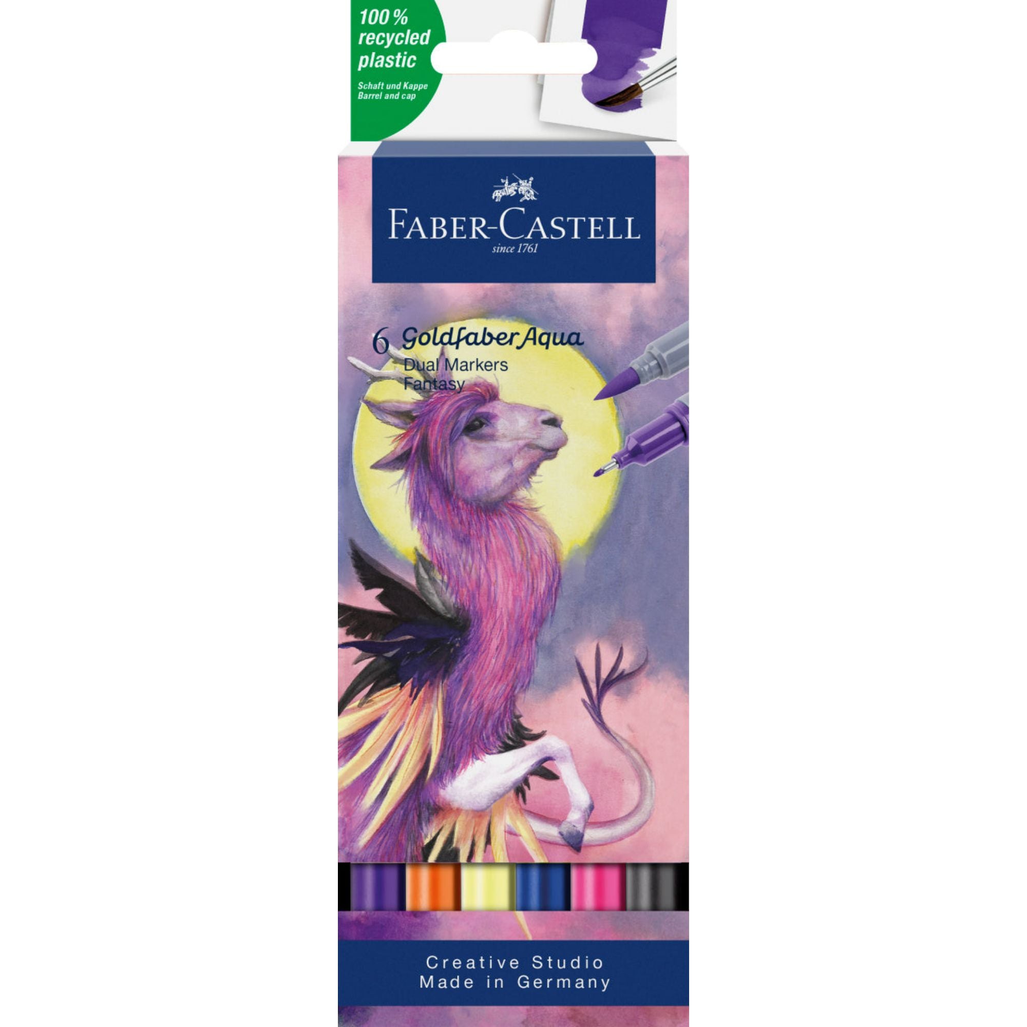 Marcador Dual Goldfaber Aqua Faber-Castell x6 Color Fantasia