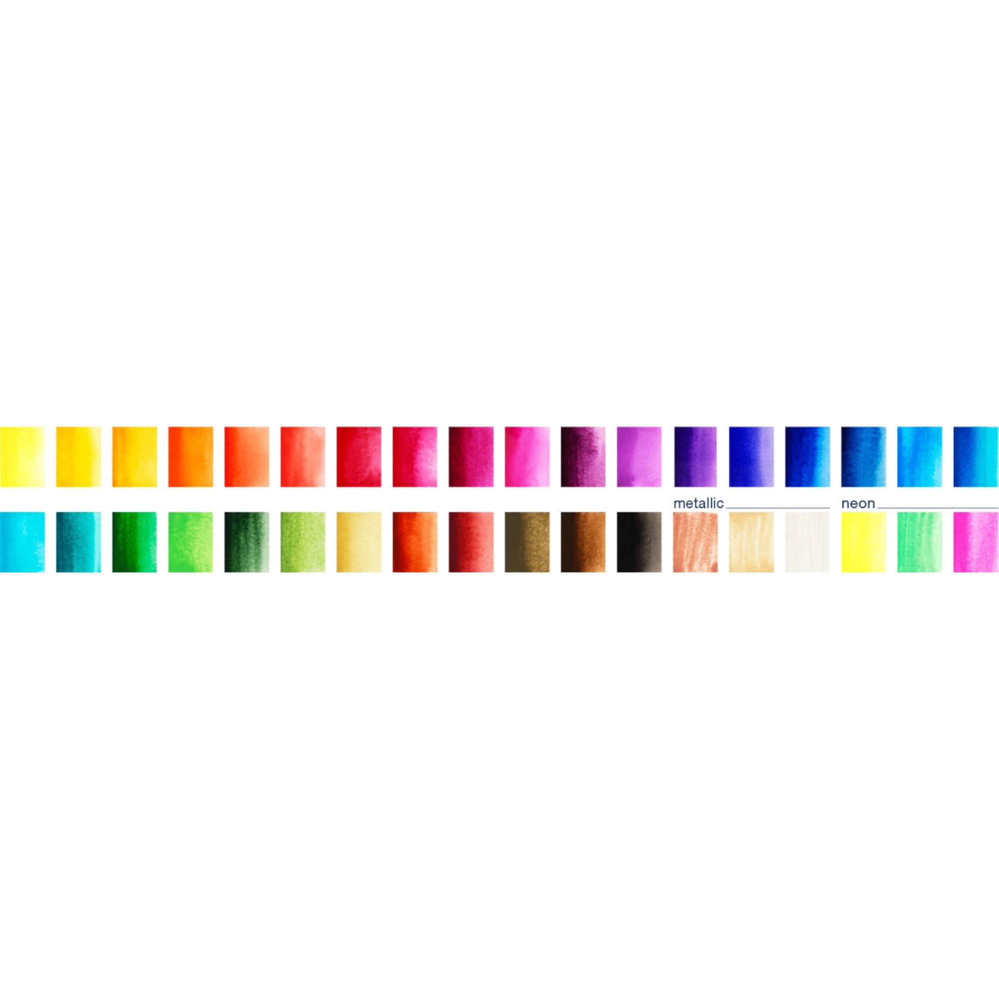 Acuarelas en pastillas Faber-Castell x36 colores