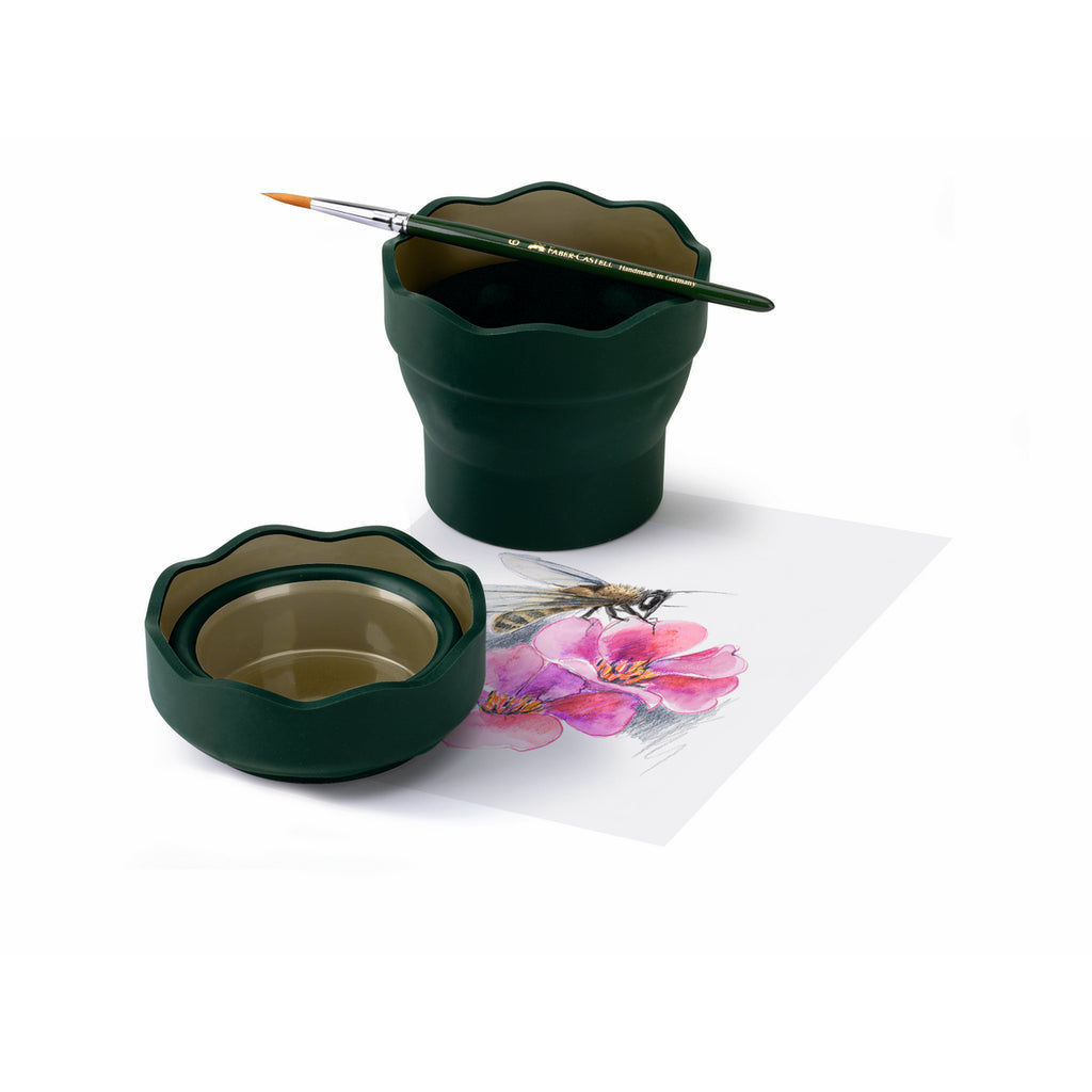 Vaso Limpia Pinceles Plegable Escolar Faber-Castell