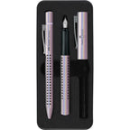 Pluma + Bolígrafo Grip Edition Faber-Castell Glam Pearl