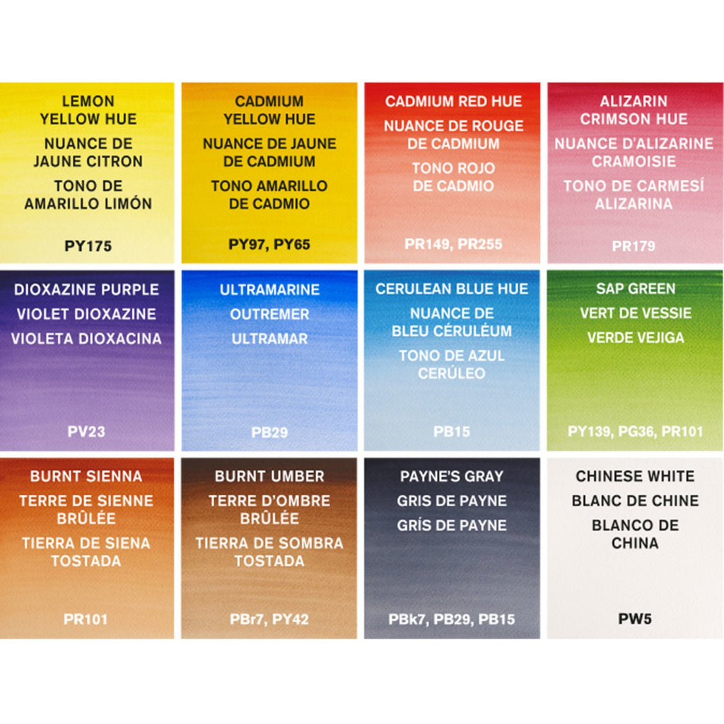 Set Acuarelas Cotman Winsor & Newton 12 Medio God
