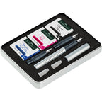 Pluma Estilográfica Grip Tamaños + Tintas Faber-Castell