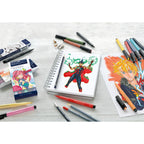 Marcador Pitt Artist Pen Manga Negro Faber-Castell x6 uds.