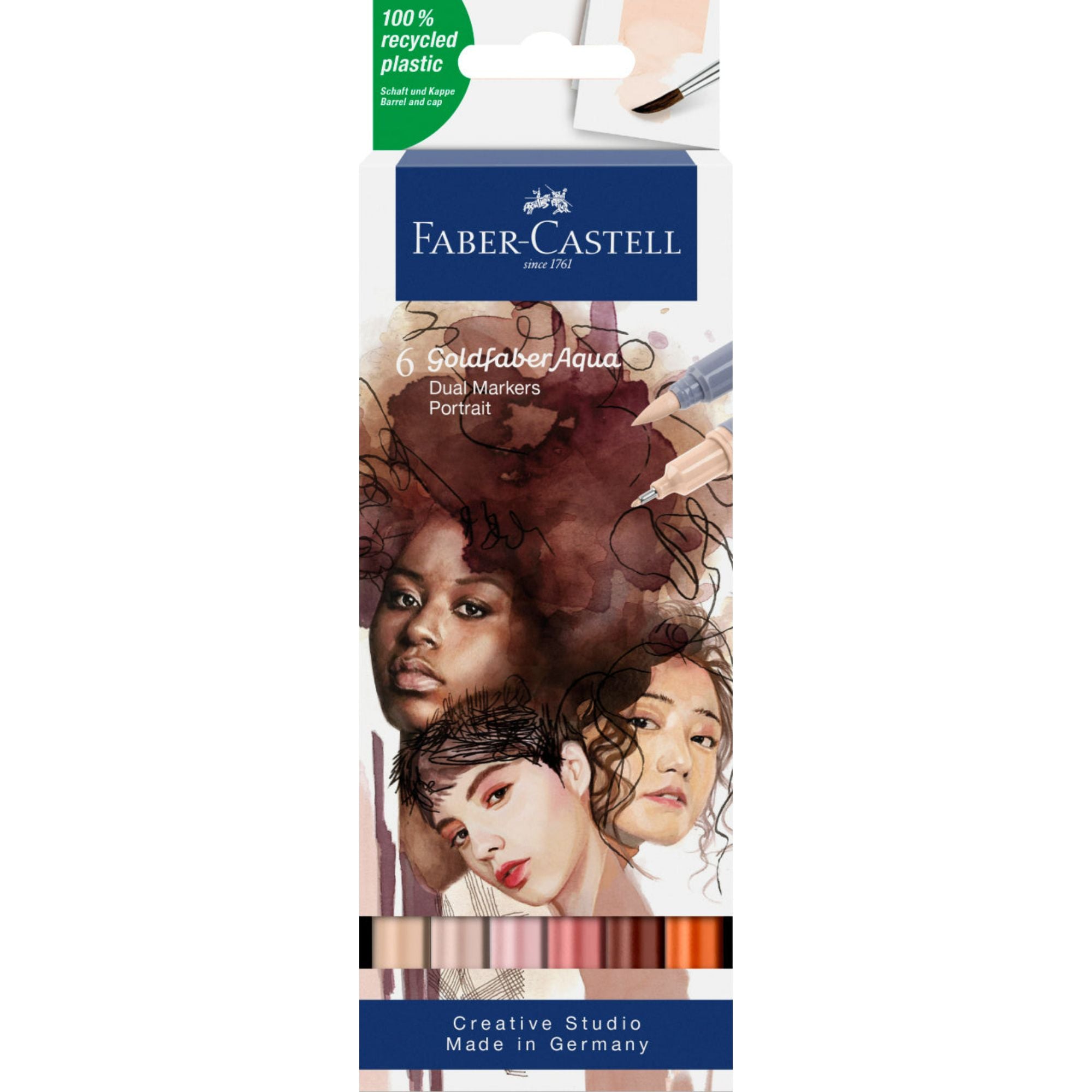 Marcador Dual Goldfaber Aqua Faber-Castell x6 Color Retrato
