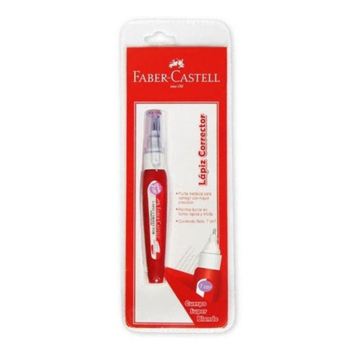 Lápiz Corrector Faber-Castell Triangular 8ml