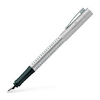 Pluma Estilográfica Grip 2011 M Plateado Faber-Castell