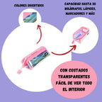 Estuche Lenny Iridiscente Faber-Castell rosado