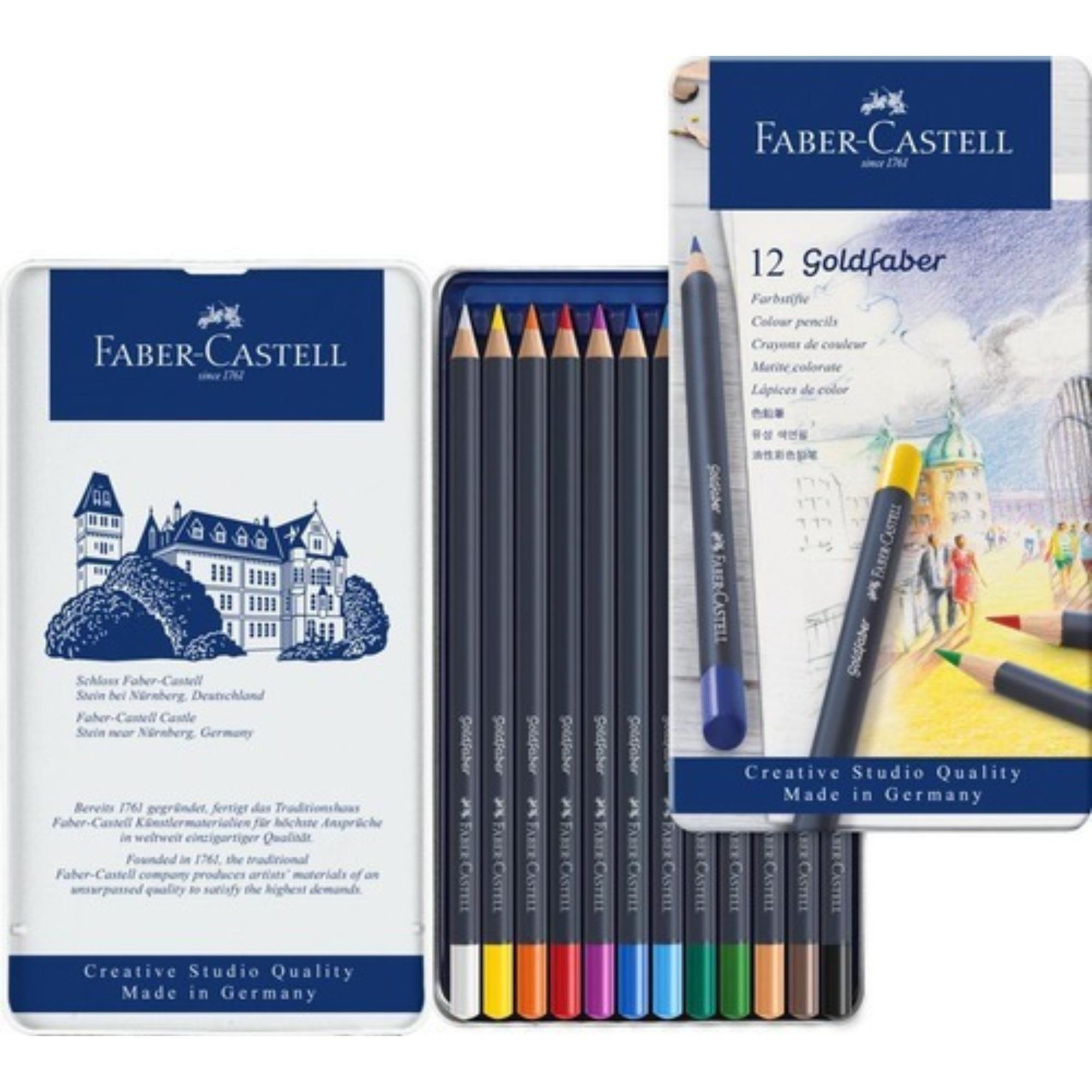 Lápiz De Color Goldfaber Faber-Castell x12 Colores