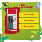 Marcador Permanente Winner Faber-Castell 52E redondo x3 BC