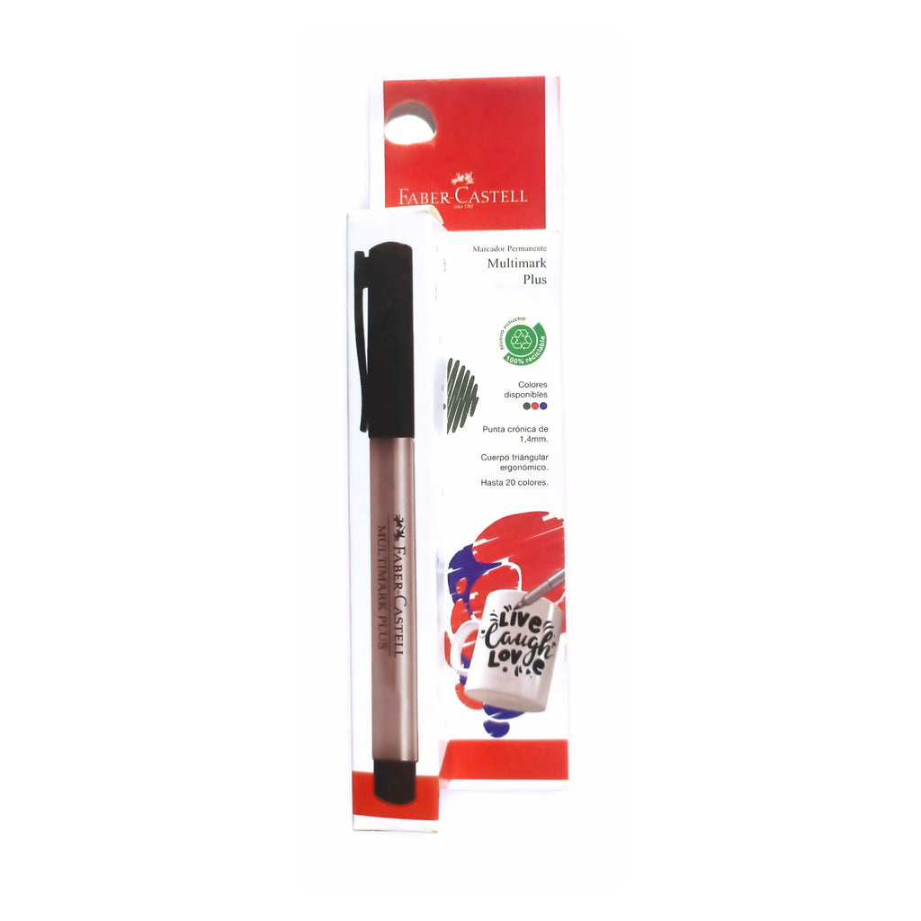 Marcador Multiuso negro Faber-Castell x1 BC