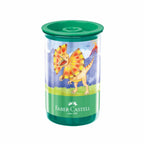 Sacapuntas c/deposito Faber-Castell Dinosaurio dyx12