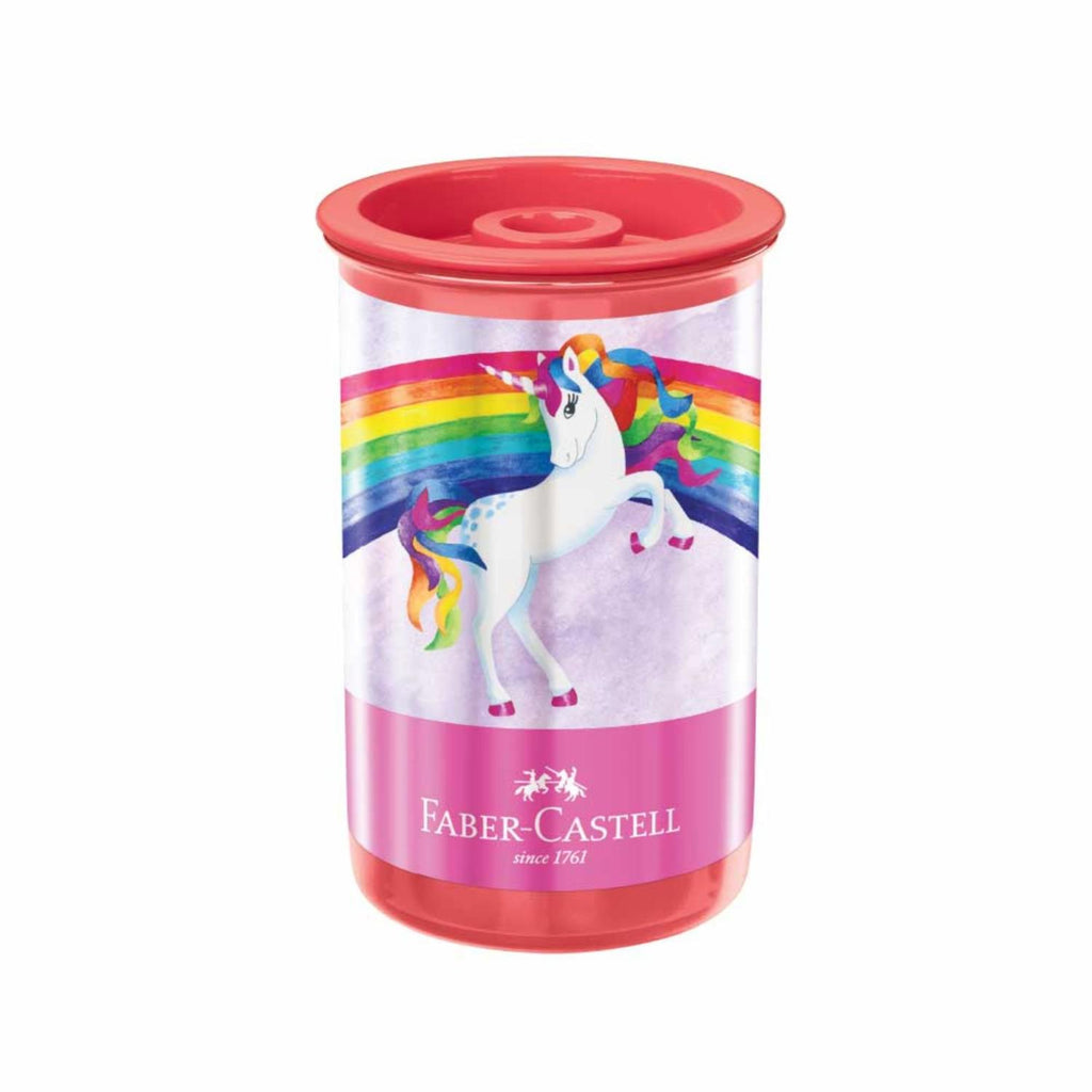 Sacapuntas c/deposito Faber-Castell Unicornio dyx12