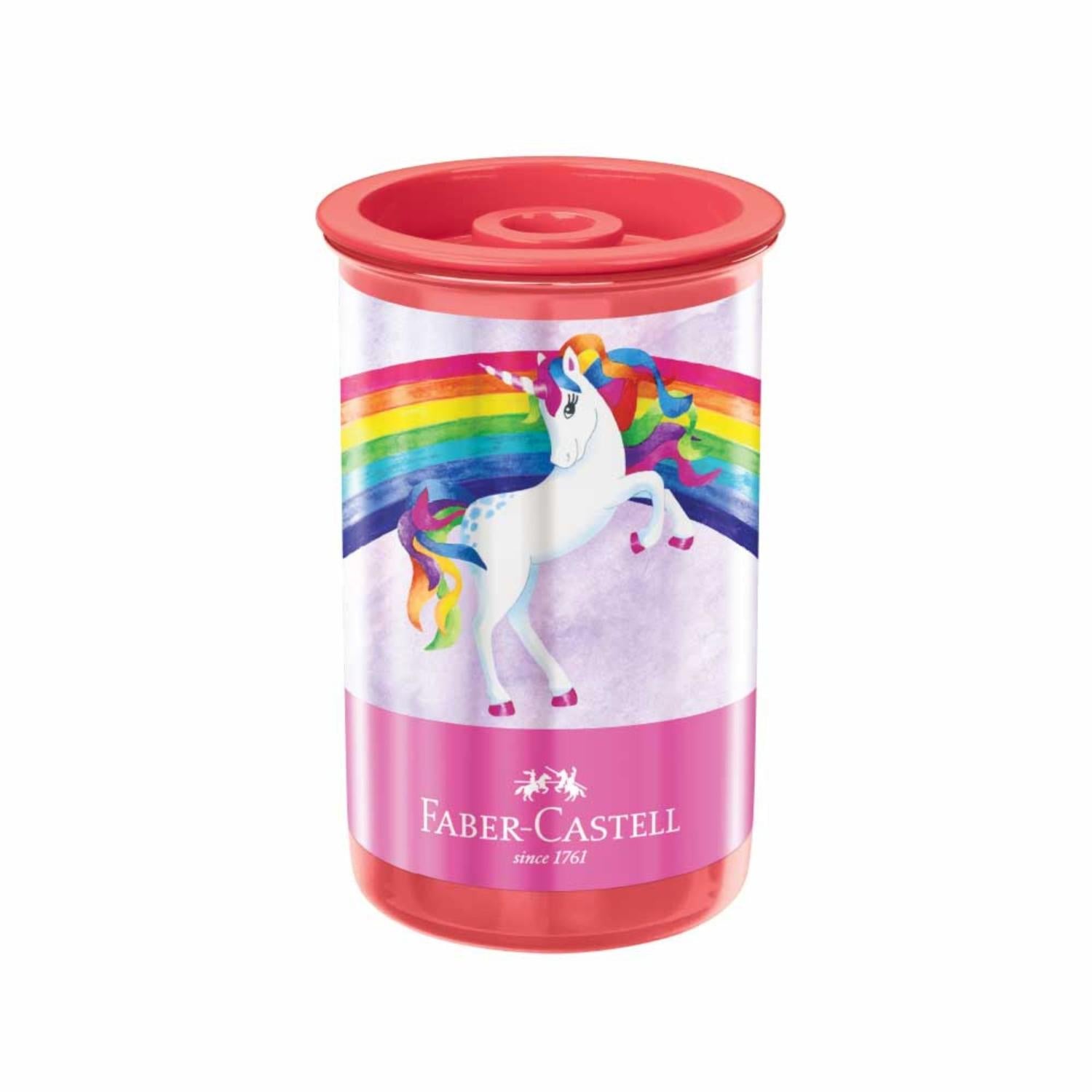 Sacapuntas c/deposito Faber-Castell Unicornio dyx12