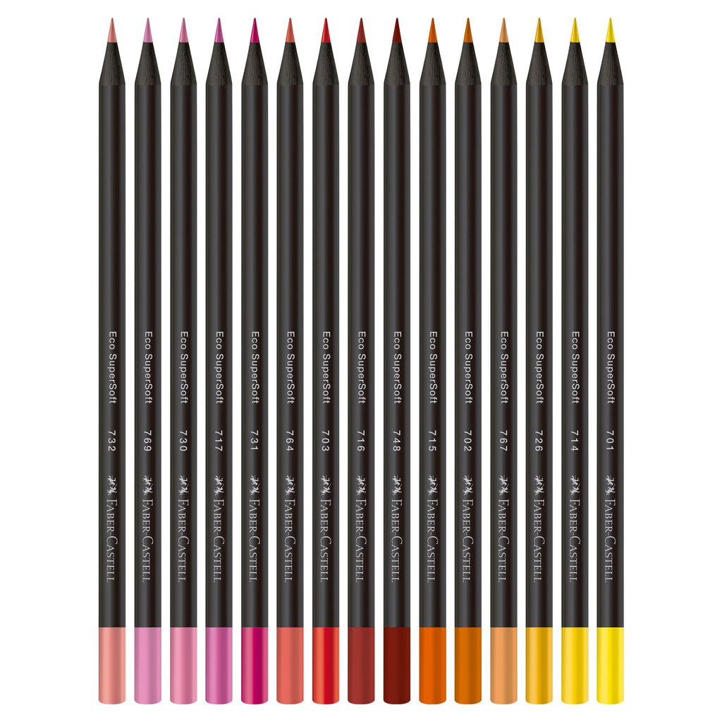 Ecolápiz SuperSoft x 15 cálidos