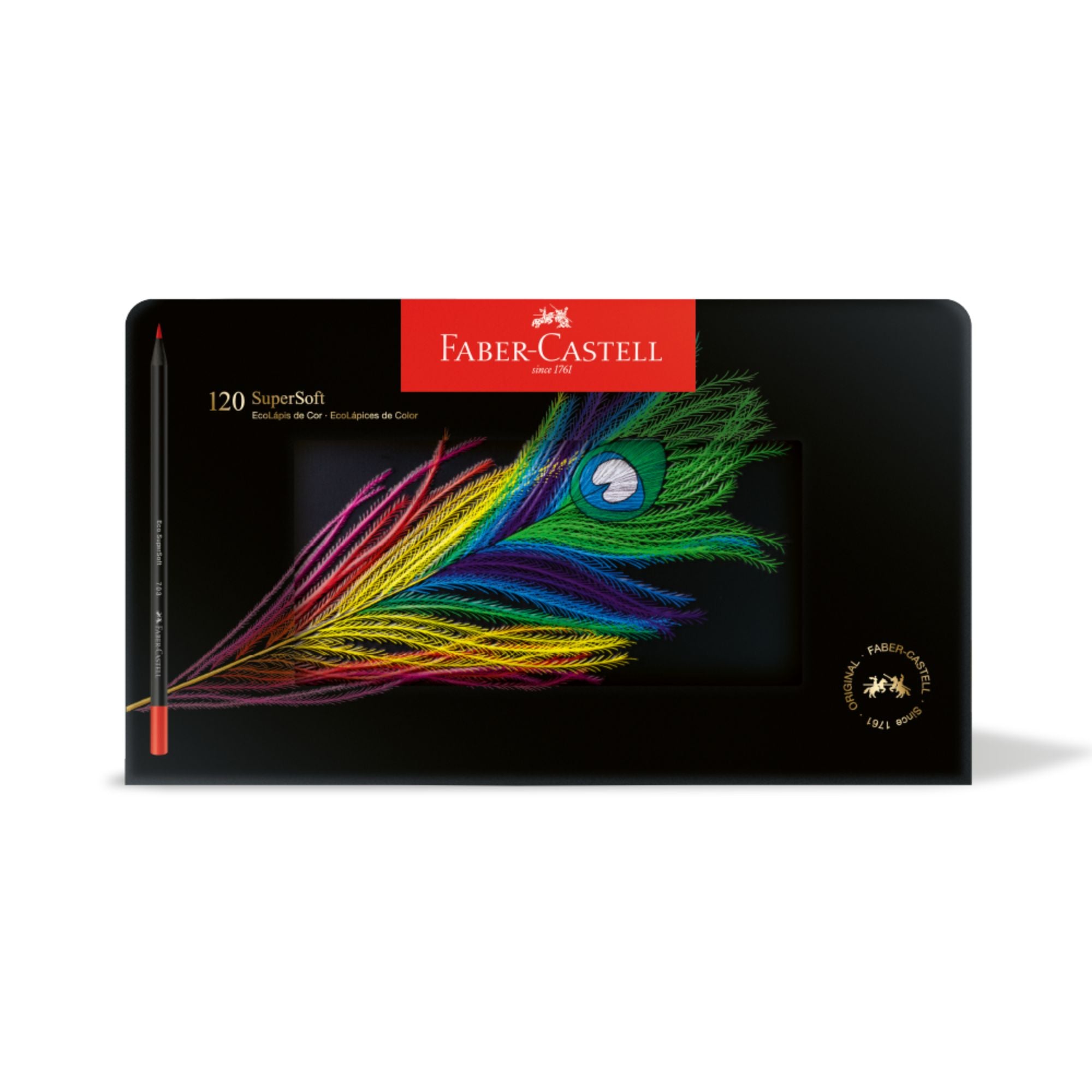 Estuche Metal Faber-Castell Ecolápices Supersoft x120