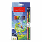Ecolápices de Colores Dinosaurio Faber-Castell x12+2
