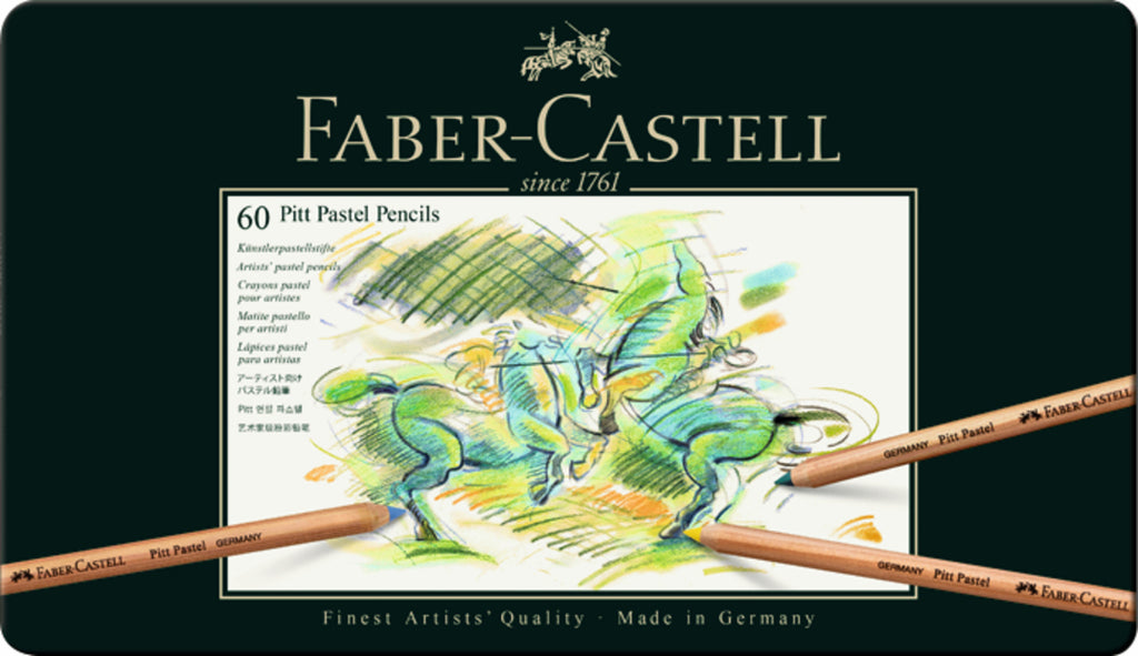 Lápiz Pitt Pastel Estuche Faber-Castell x60 Colores