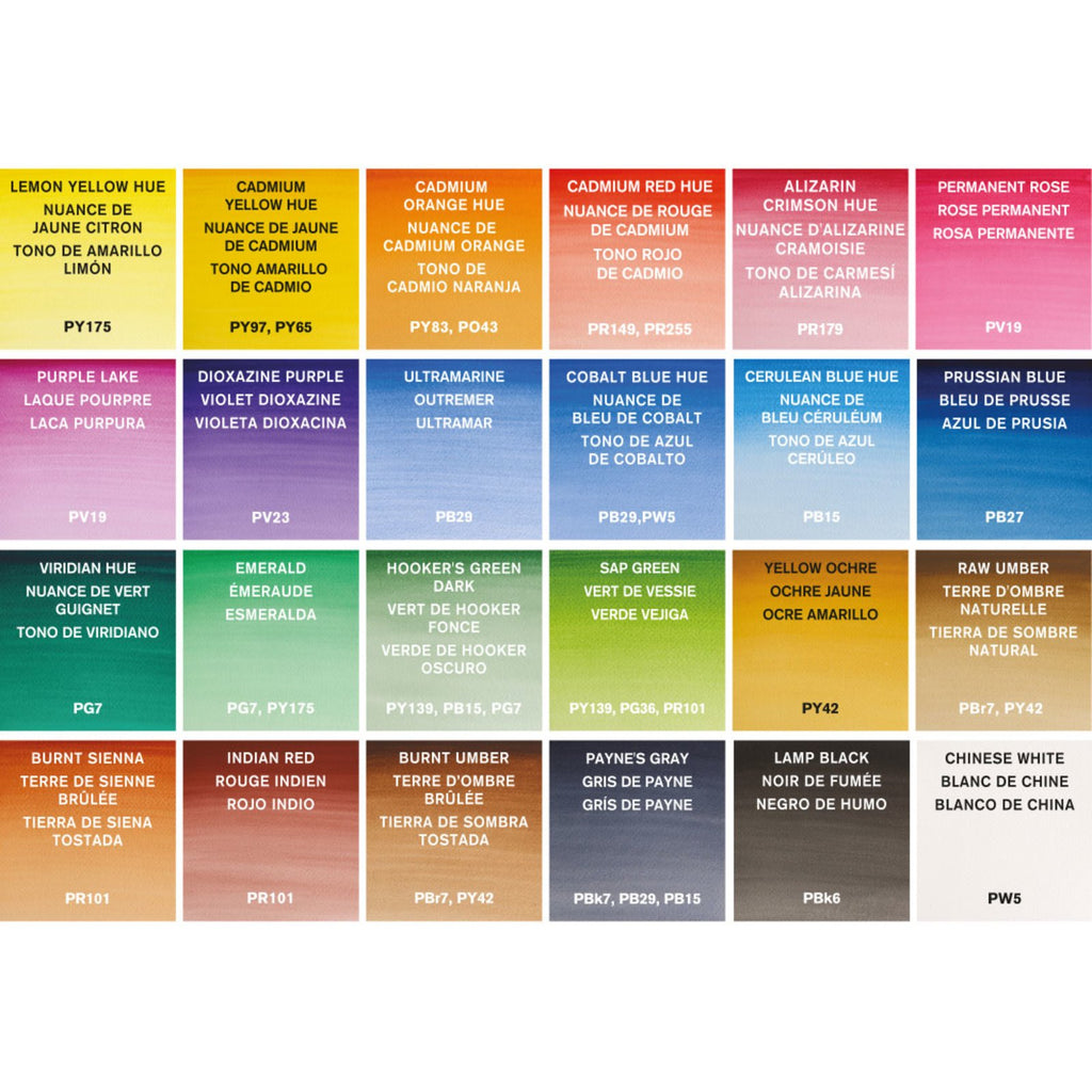 Acuarela Cotman winsor & Newton 24 Medio Godet Paint Plus