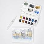 Acuarela Cotman Winsor & Newton Set 12 Colores + Pincel