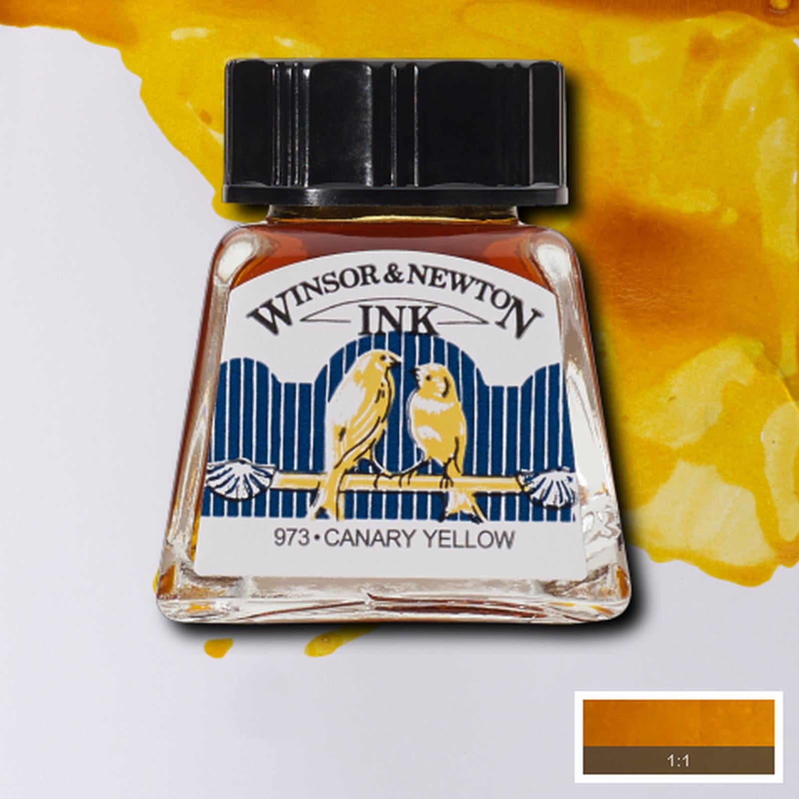 Tinta Para Dibujo Winsor & Newton 14ml - Varios Colores Negro