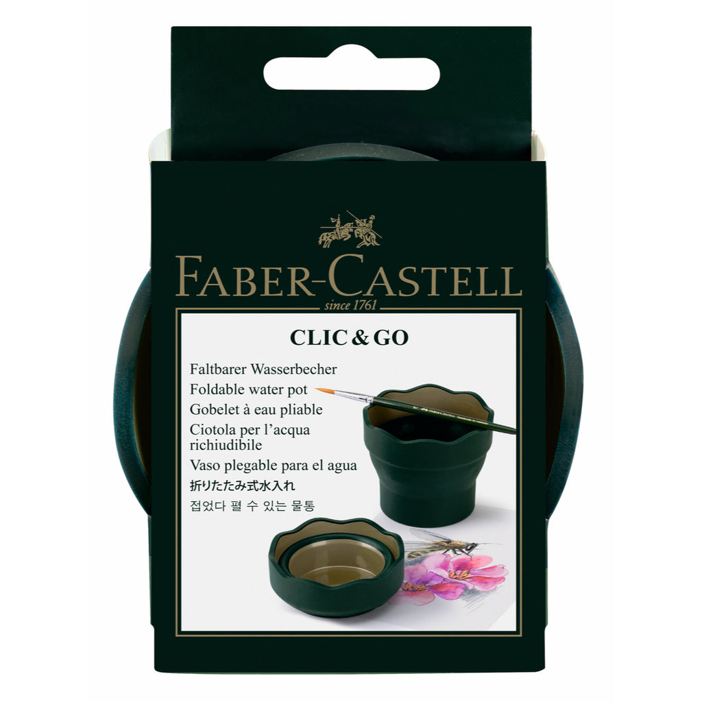 Vaso Limpia Pinceles Plegable Escolar Faber-Castell