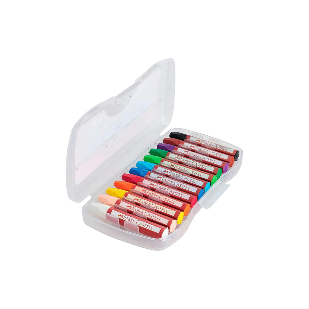Lápiz Pastel Oil Maleta Faber-Castell x12 Colores