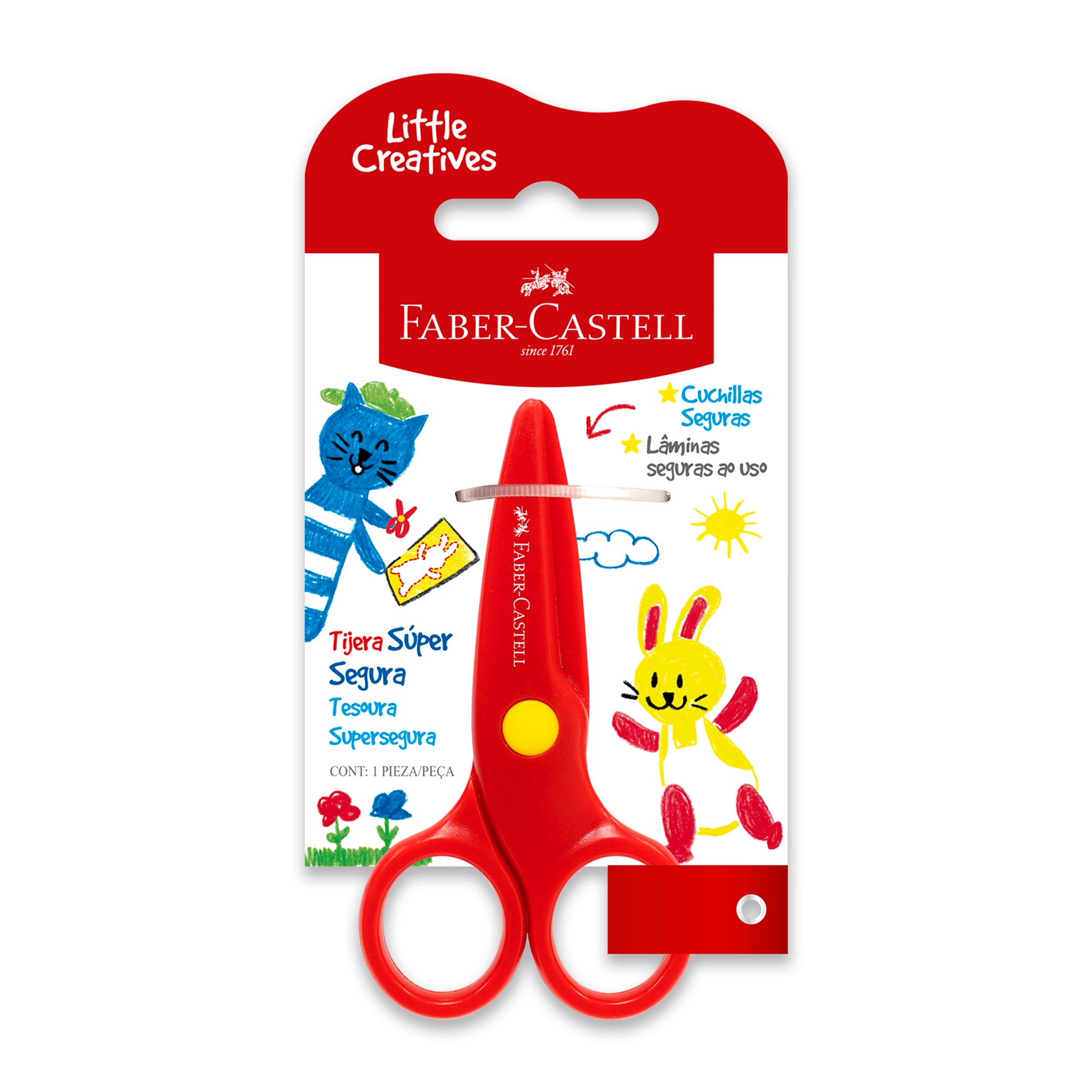 Tijera Súper Segura Faber-Castell Little Creatives
